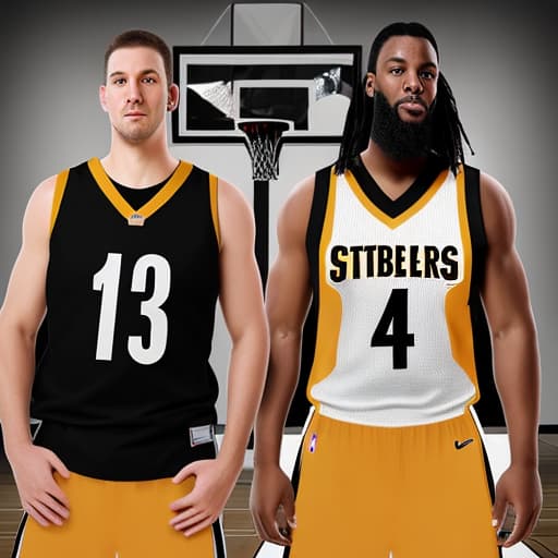  Make a basketball jersey with the name steelers but not the football team