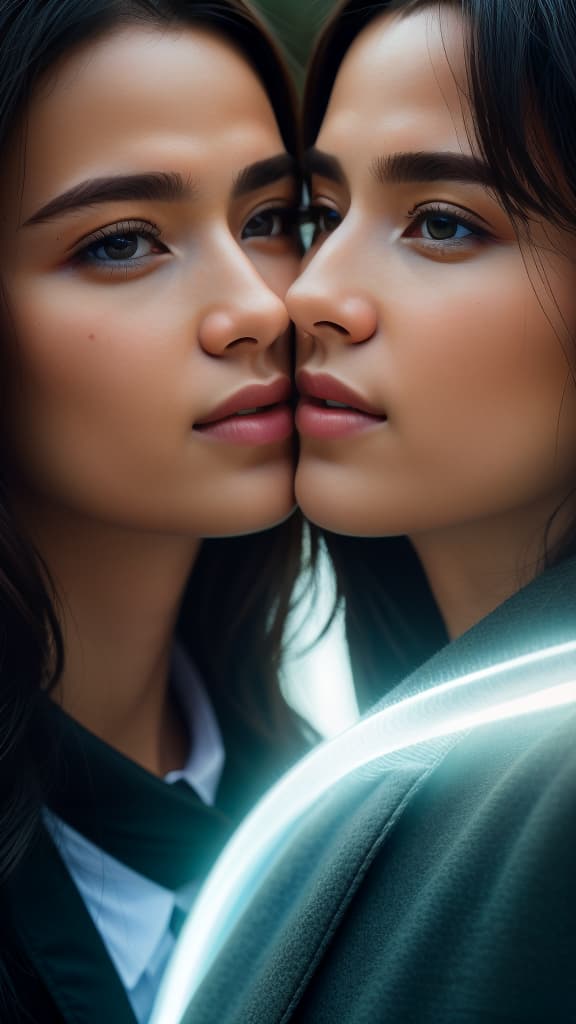  1(((excellent masterpiece:1.2))),(((photo beautiful twins))),ultra-hyperphotorealistic ultraHD rich textures, ultra-hyperphotorealistic ultraHD clear crisp image,highly fine detailed skin texture details,, hyperrealistic, high quality, highly detailed, cinematic lighting, intricate, sharp focus, f/1. 8, 85mm, (centered image composition), (professionally color graded), ((bright soft diffused light)), volumetric fog, trending on instagram, HDR 4K, 8K