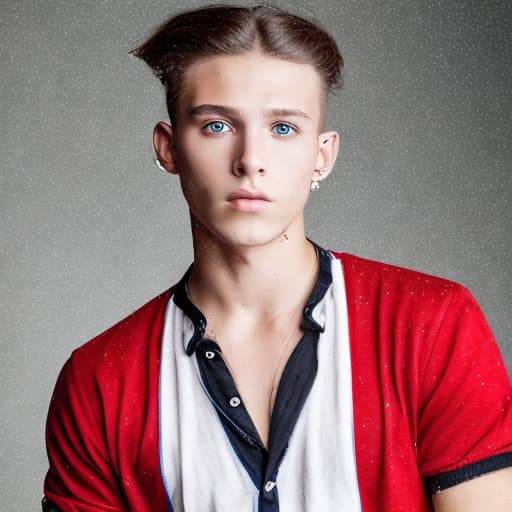 portrait+ style Czech Republic twink brunette hunk dude face