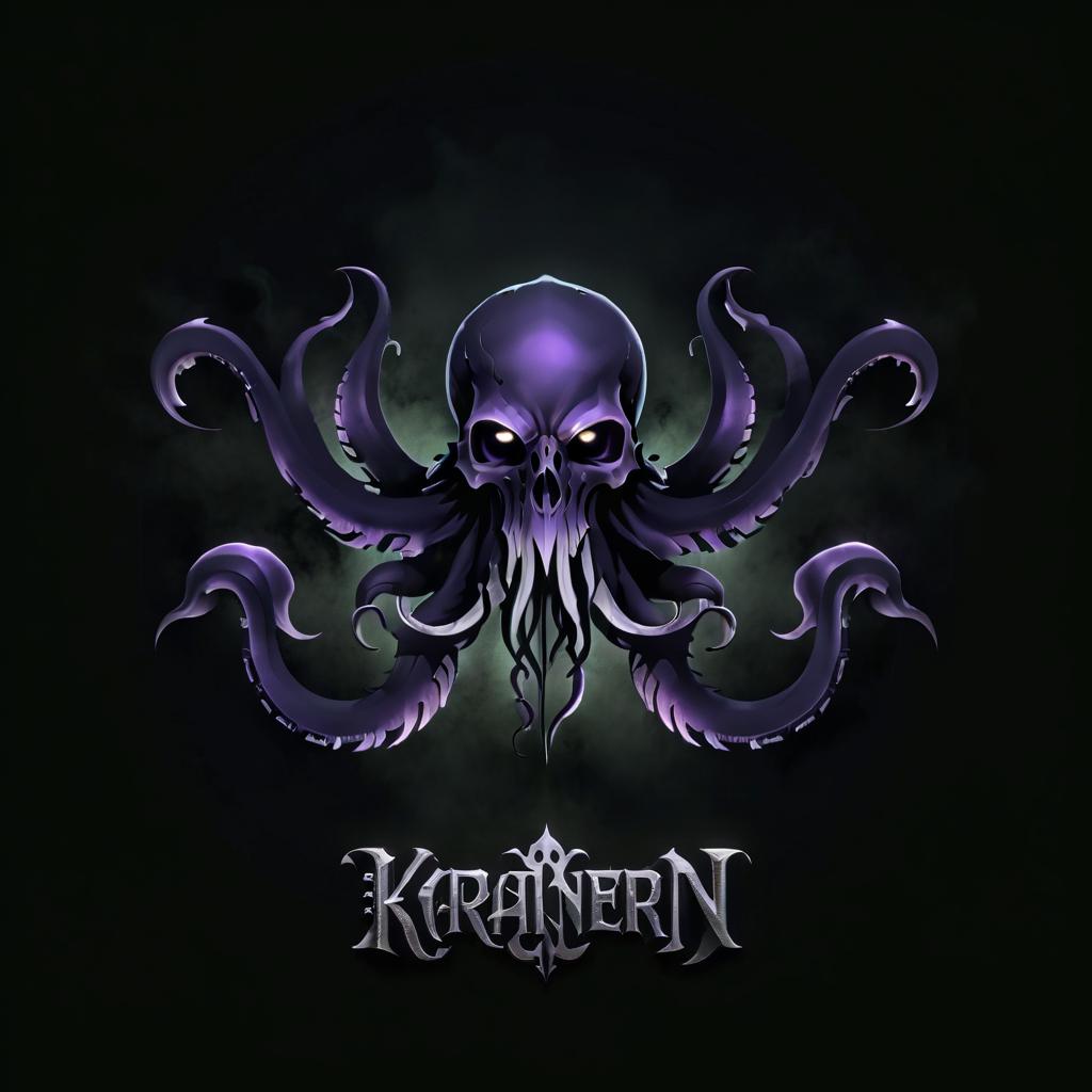  macabre style beautiful logo with kraken craft . dark, gothic, grim, haunting, highly detailed, logo hyperrealistic, full body, detailed clothing, highly detailed, cinematic lighting, stunningly beautiful, intricate, sharp focus, f/1. 8, 85mm, (centered image composition), (professionally color graded), ((bright soft diffused light)), volumetric fog, trending on instagram, trending on tumblr, HDR 4K, 8K