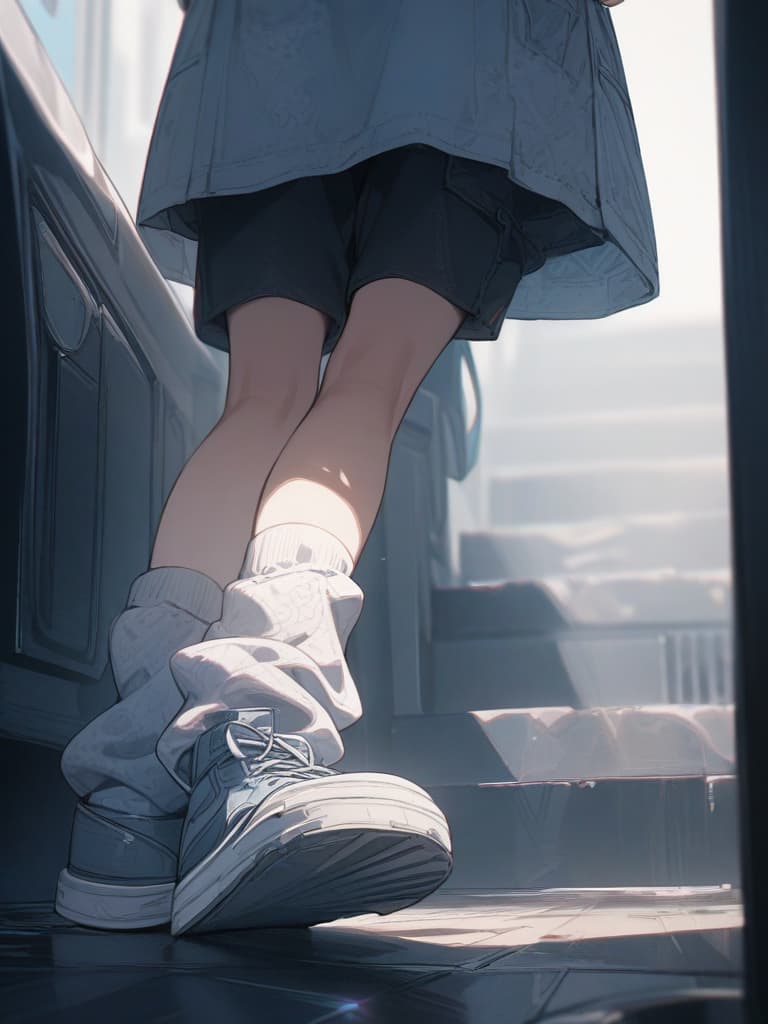  light blue, white, pale color, stale, hoodie, arm cover, loose socks, thick bottom, apron, angel area, downer, subculture, masterpiece, best quality,8k,ultra detailed,high resolution,an extremely delicate and beautiful,hyper detail