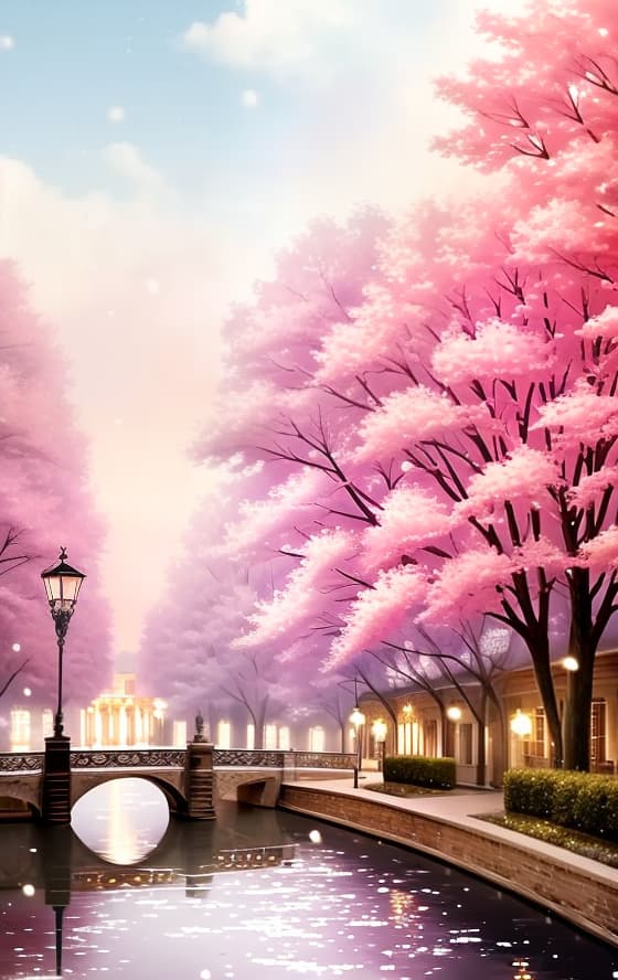  the elegance of france, with rivers, a romantic ambiance, love, but with a more classic touch and brown tones, with lights and several benches.