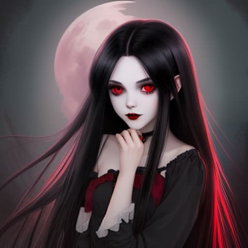  vampire girl with long dark hair