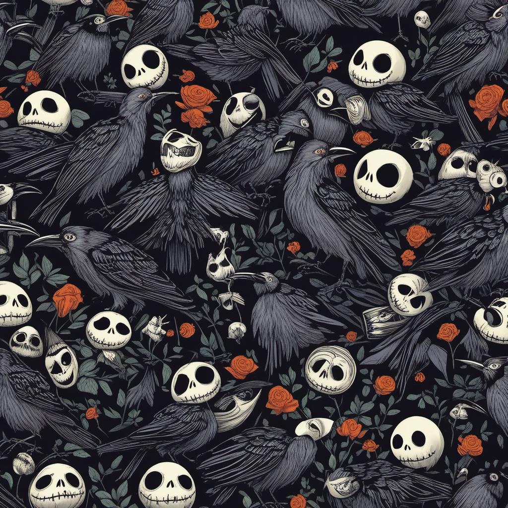  nightmare before christmas crows, profile image style