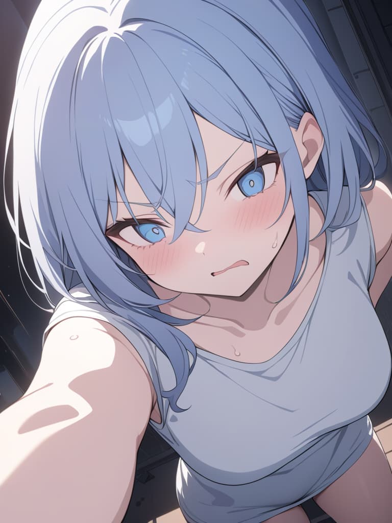  light blue hair, light blue eye, bob hair, darkness, hatred, angry crying, night, world end, masterpiece, best quality,8k,ultra detailed,high resolution,an extremely delicate and beautiful,hyper detail