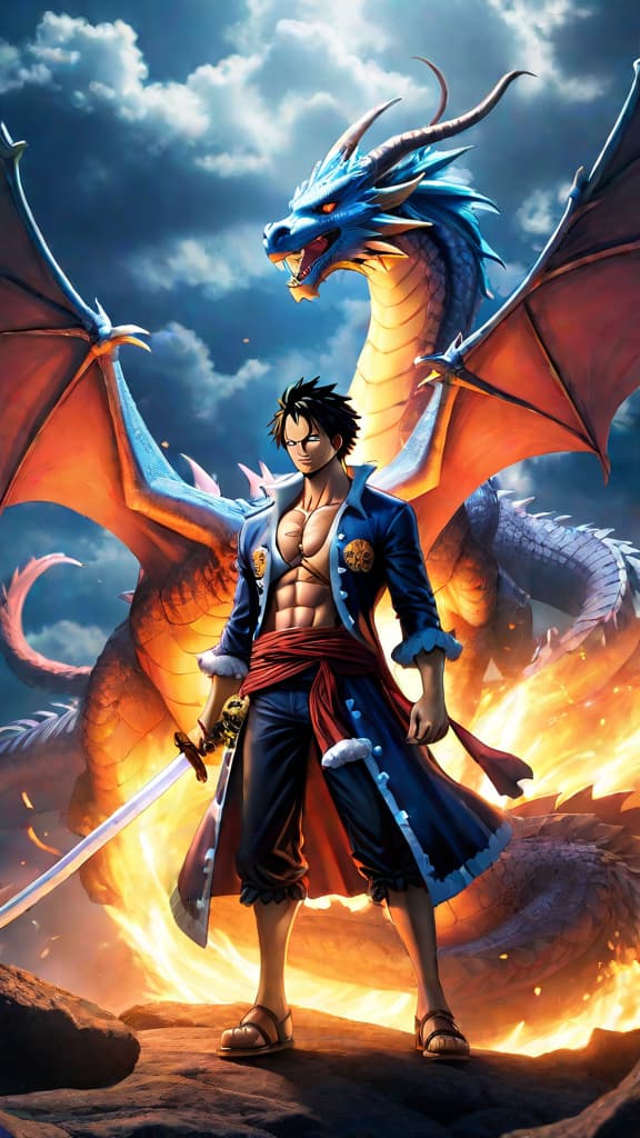  create an anime art of the mysterious celestial dragons from one piece, hinting at their undiscovered powers. hyperrealistic, full body, detailed clothing, highly detailed, cinematic lighting, stunningly beautiful, intricate, sharp focus, f/1. 8, 85mm, (centered image composition), (professionally color graded), ((bright soft diffused light)), volumetric fog, trending on instagram, trending on tumblr, HDR 4K, 8K