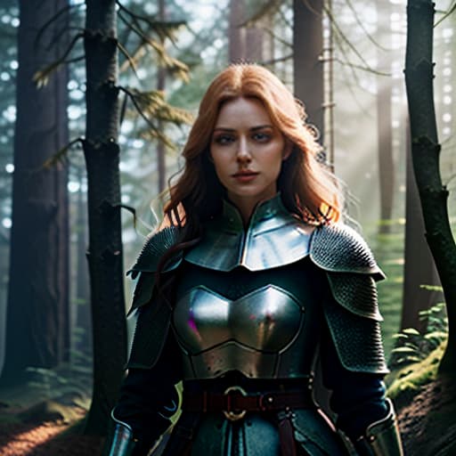  a beautiful with a beautiful figure and a , with a nice face, with blue eyes and a prone look, is worth a full rise, , in the woods in the back of the medieval castle hyperrealistic, full body, detailed clothing, highly detailed, cinematic lighting, stunningly beautiful, intricate, sharp focus, f/1. 8, 85mm, (centered image composition), (professionally color graded), ((bright soft diffused light)), volumetric fog, trending on instagram, trending on tumblr, HDR 4K, 8K