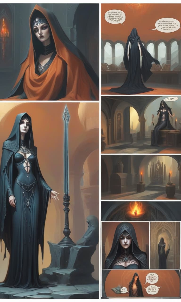  dark priestess, woman