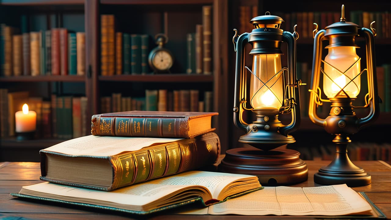  a vintage library filled with dusty books, an antique quill beside a parchment scroll, a pocket watch resting on a map, and faded photographs of historical figures scattered across a wooden table. hyperrealistic, full body, detailed clothing, highly detailed, cinematic lighting, stunningly beautiful, intricate, sharp focus, f/1. 8, 85mm, (centered image composition), (professionally color graded), ((bright soft diffused light)), volumetric fog, trending on instagram, trending on tumblr, HDR 4K, 8K