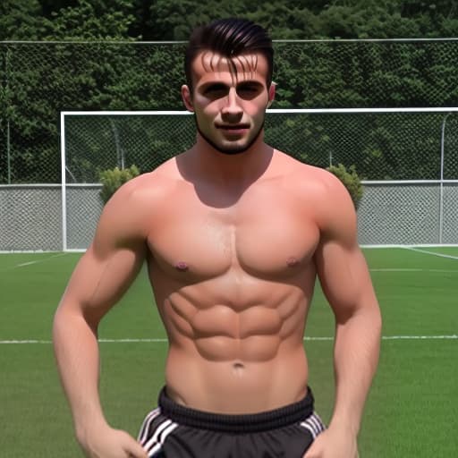  Hungarian footballer queer brunette hunk dude workout