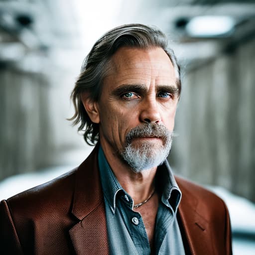 portrait+ style Jeremy Irons queer face