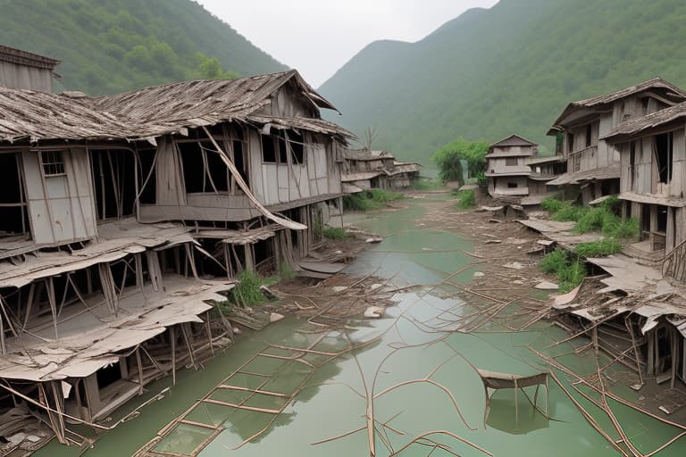  Dilapidated village