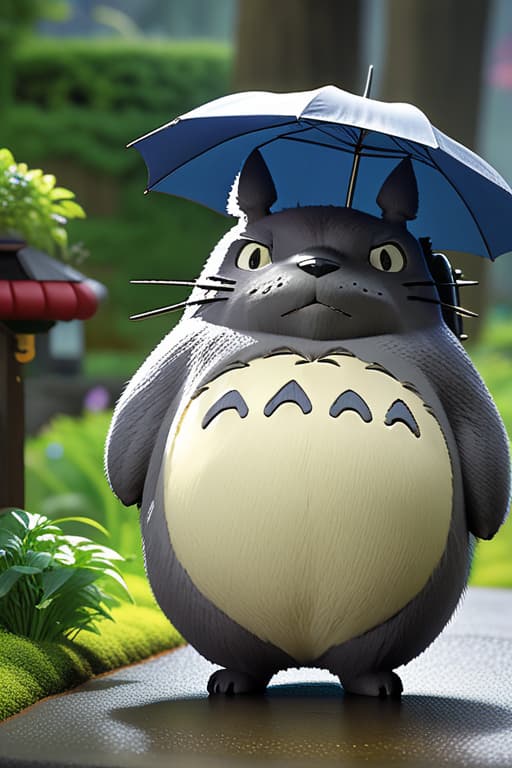  neighbor food totoro hyperrealistic, full body, detailed clothing, highly detailed, cinematic lighting, stunningly beautiful, intricate, sharp focus, f/1. 8, 85mm, (centered image composition), (professionally color graded), ((bright soft diffused light)), volumetric fog, trending on instagram, trending on tumblr, HDR 4K, 8K