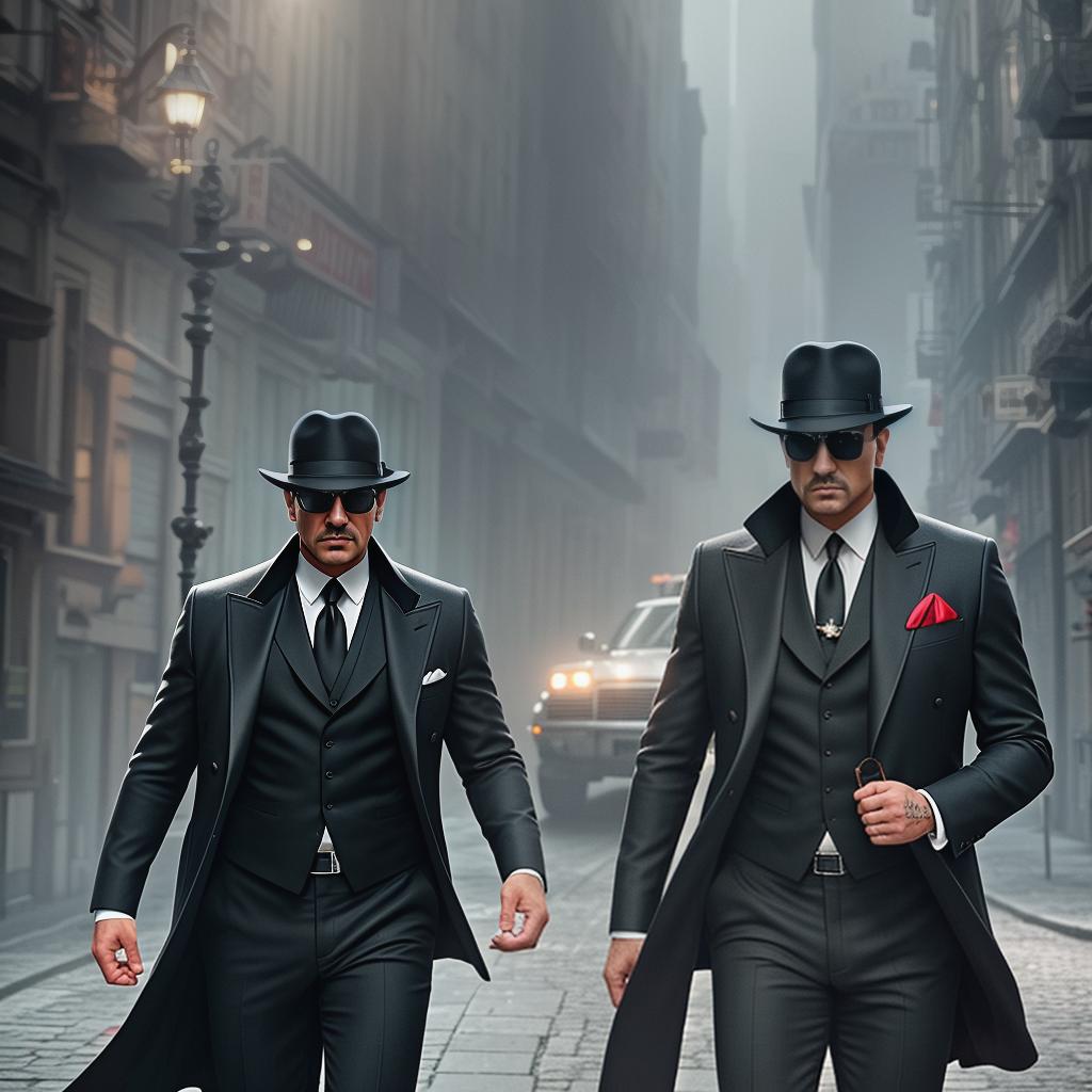  mafia hyperrealistic, full body, detailed clothing, highly detailed, cinematic lighting, stunningly beautiful, intricate, sharp focus, f/1. 8, 85mm, (centered image composition), (professionally color graded), ((bright soft diffused light)), volumetric fog, trending on instagram, trending on tumblr, HDR 4K, 8K