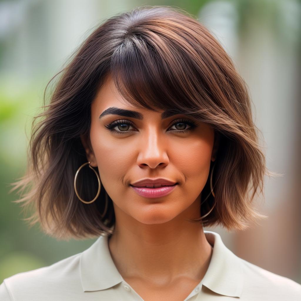  (((realistic full torso frontal head shot of a light brown to medium brown skin tone woman))), magdalena caridad campos, ((hispanic heritage)), immature face, blue eye color, (pixie cut hair style), ((blonde hair color)), ((skinny body type)), flat size, small size, (immature broad nose), (immature defined cheekbones), (immature angular jawline), (immature medium lips), (immature prominent forehead), (immature even eyebrows), (immature rounded chin), standing straight looking directly into the camera,((wearing fitted polo shirt with deep v neck and monogrammed pocket)), backyard background, 1, best quality, highest quality, award winning photo, masterpiece, raw, professional photography, photorealism, sharp focus, cinem hyperrealistic, full body, detailed clothing, highly detailed, cinematic lighting, stunningly beautiful, intricate, sharp focus, f/1. 8, 85mm, (centered image composition), (professionally color graded), ((bright soft diffused light)), volumetric fog, trending on instagram, trending on tumblr, HDR 4K, 8K