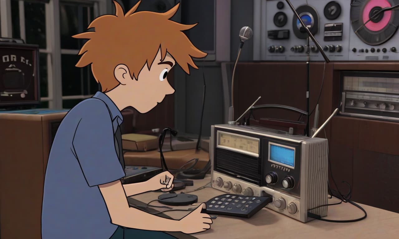  max's character sits next to the radio and discovers a mysterious radio signal,