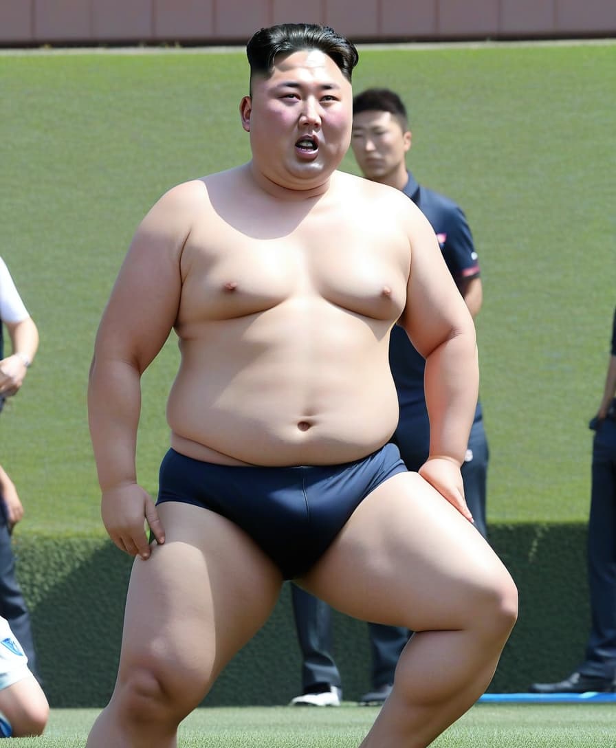  kim jang un in his pants in front of the club