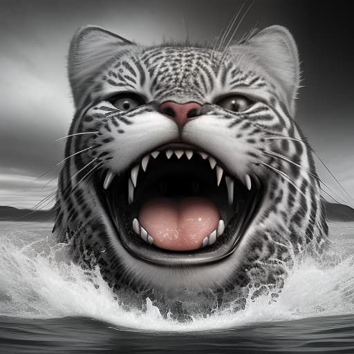  the character of hello kitty is very angry., adventurous , wild , captivating , by david yarrow, nick brandt, art wolfe, paul nicklen, joel sartore