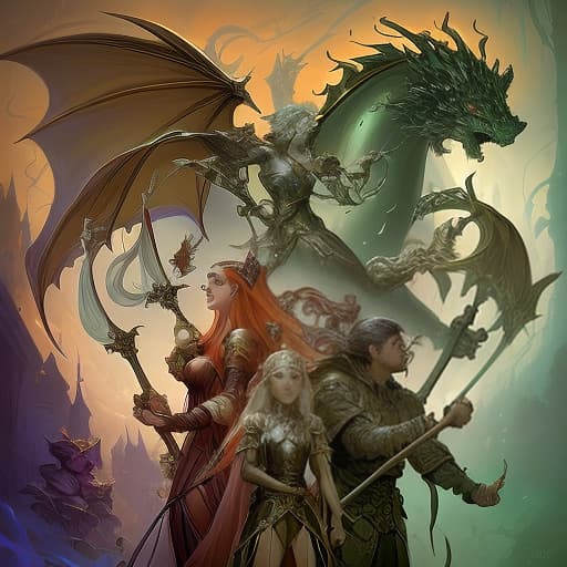  collectible cards design fantasy haloween, magic, dragons, elves, castles, by donato giancola, ruan jia, kekai kotaki, magali villeneuve, even mehl amundsen