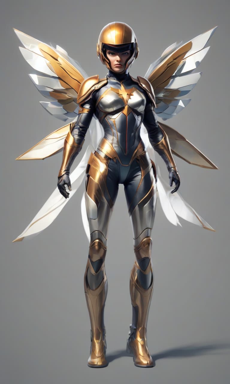  game art game sprite, flying girl superhero, outdoor bodysuit, mirrorscale armor, high tech helmet, nebo