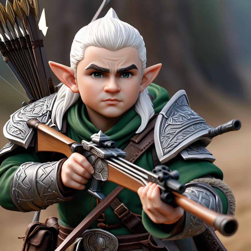  white halfling ranger with a heavy crossbow named conner surefoot photo realistic, highly intricate and detailed, masterpiece, ultra high res,photography,8k resolution