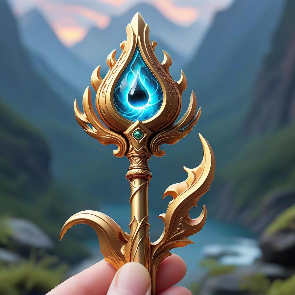  dreamscape battle staff, celetial rod, elemental magic, mystic hand, eyes, sorcerer rpg class minimal badge . surreal, ethereal, dreamy, mysterious, fantasy, highly detailed, sticker