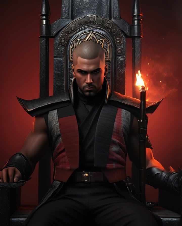  malcolm burns (lord burns), buzz cut and he’s black and he’s a warlord , antagonist, protagonist which means he can be a good guy or a villain depending on the situation he’s in photo realistic, highly intricate and detailed, masterpiece, ultra high res,photography,8k resolution