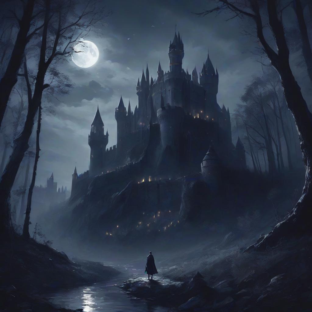  he was the master of night and darkness. his castle was surrounded by a dense forest in which light never broke through, and the night went on endlessly.