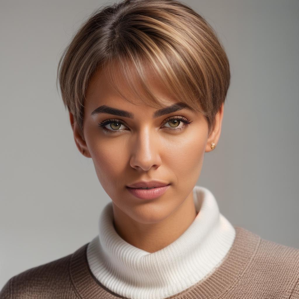  (((realistic full torso frontal head shot of a light brown to medium brown skin tone woman))), rafaela estefania aguilar, ((hispanic heritage)), immature face, blue eye color, (pixie cut hair style), ((blonde hair color)), ((skinny body type)), flat size, small size, (immature small straight nose), (immature high cheekbones), (immature smooth jawline), (immature full lips), (immature medium forehead), (immature arched eyebrows), (immature rounded chin), standing straight looking directly into the camera,((wearing white on up with a navy blue sweater vest featuring a crest)), very detailed preppy background, 1, best quality, highest quality, award winning photo, masterpiece, raw, professional photo hyperrealistic, full body, detailed clothing, highly detailed, cinematic lighting, stunningly beautiful, intricate, sharp focus, f/1. 8, 85mm, (centered image composition), (professionally color graded), ((bright soft diffused light)), volumetric fog, trending on instagram, trending on tumblr, HDR 4K, 8K