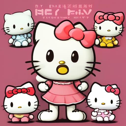  the character of hello kitty is very angry., cute , furry , expressive , by seth casteel , carli davidson , rachael hale mckenna, kaylee greer, sophie gamand