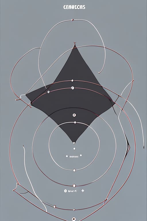  Simple and clear poster of degenerate conic sections