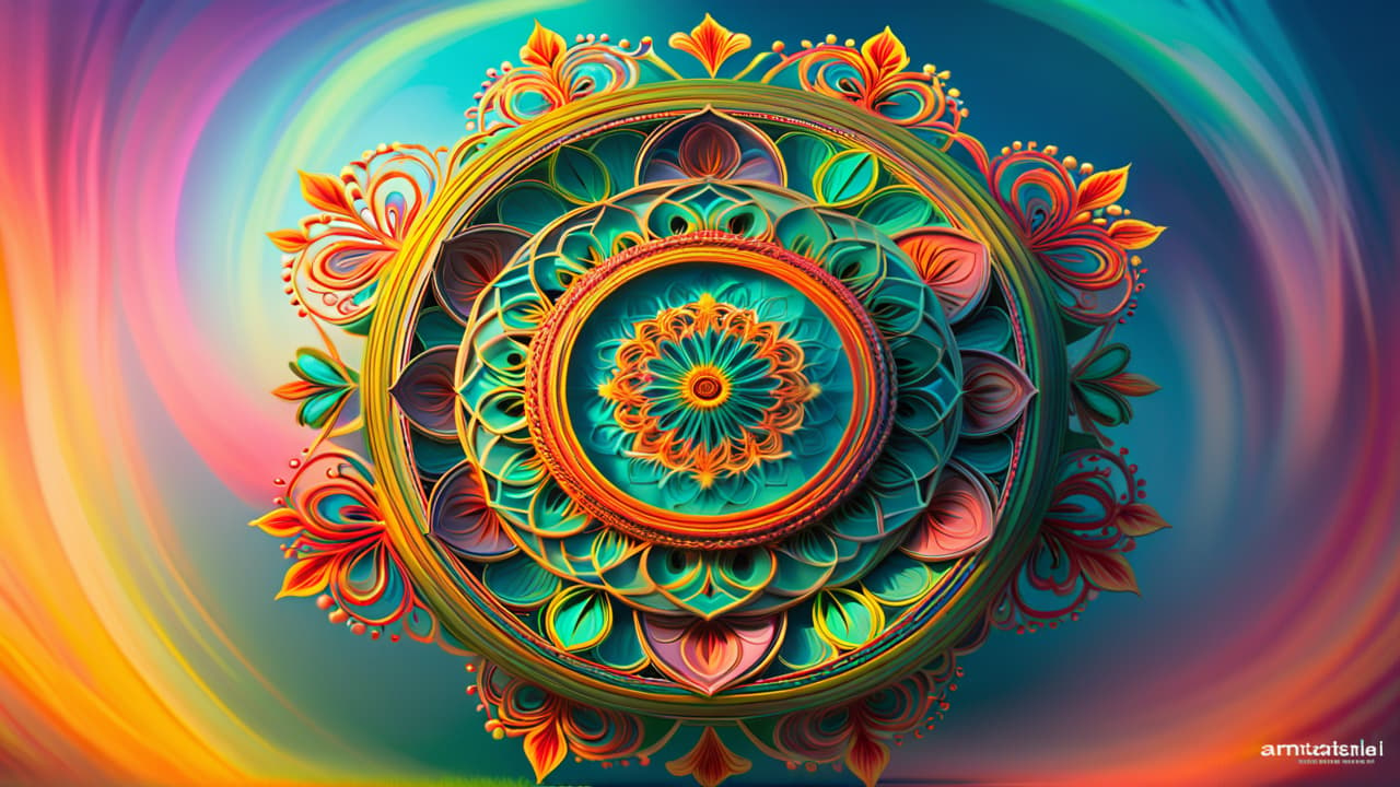  create an intricate mandala showcasing eight interconnected circles, each representing a dimension of health: physical, emotional, social, spiritual, intellectual, environmental, occupational, and financial, with vibrant colors and harmonious patterns. hyperrealistic, full body, detailed clothing, highly detailed, cinematic lighting, stunningly beautiful, intricate, sharp focus, f/1. 8, 85mm, (centered image composition), (professionally color graded), ((bright soft diffused light)), volumetric fog, trending on instagram, trending on tumblr, HDR 4K, 8K