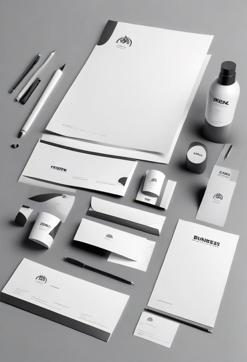  corporate branding style together . professional, clean, modern, sleek, minimalist, business oriented, highly detailed