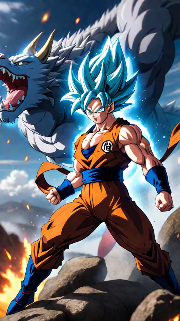  anime art, dragon ball super, silent arena, gods in awe, jiren feeling fear, dramatic tension hyperrealistic, full body, detailed clothing, highly detailed, cinematic lighting, stunningly beautiful, intricate, sharp focus, f/1. 8, 85mm, (centered image composition), (professionally color graded), ((bright soft diffused light)), volumetric fog, trending on instagram, trending on tumblr, HDR 4K, 8K