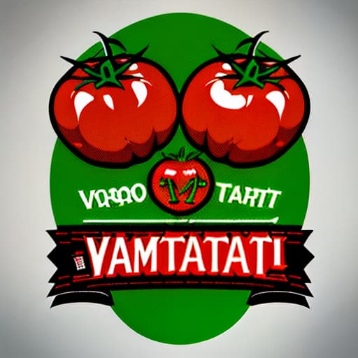  logo for tomato related products called vääärä tomaatti, (logo:1.3), vector graphics, brand, design, inspired, (straight:1.3), (symmetrical:0.4)