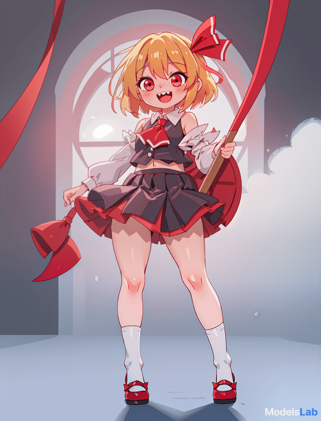  rumia, touhou project, , cute, happy, girl, elementary student, straight hair, blonde hair, short hair, red hair tie, sharp teeth, razor sharp teeth, flat , no s, board like, no , bare , bottomless, , , , lewd, anime, , , cameltoe, s, pink s, aroused rumia is a cute girl, around 128cm, with a cute face and sharp teeth. she has short blonde hair approximately to her shoulders, tied at one side with a red ribbon that's used to seal her true power. she has crimson red eyes, and a like body with a flat , plump , and a puffy mound that looks like a 's. hyperrealistic, full body, detailed clothing, highly detailed, cinematic lighting, stunningly beautiful, intricate, sharp focus, f/1. 8, 85mm, (centered image composition), (professionally color graded), ((bright soft diffused light)), volumetric fog, trending on instagram, trending on tumblr, HDR 4K, 8K