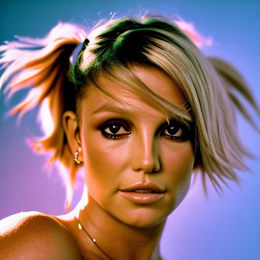 portrait+ style Britney Spears queer face