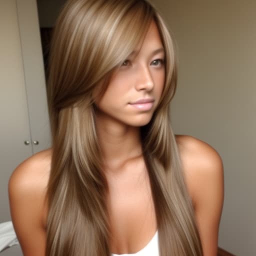   old tan with long hair. ing to show .