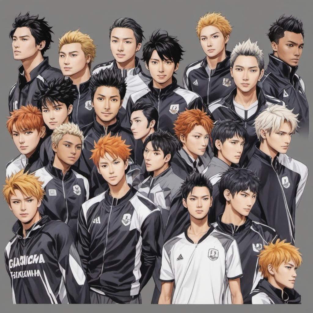  haikyuu style, anime style, manga style, manhwa style