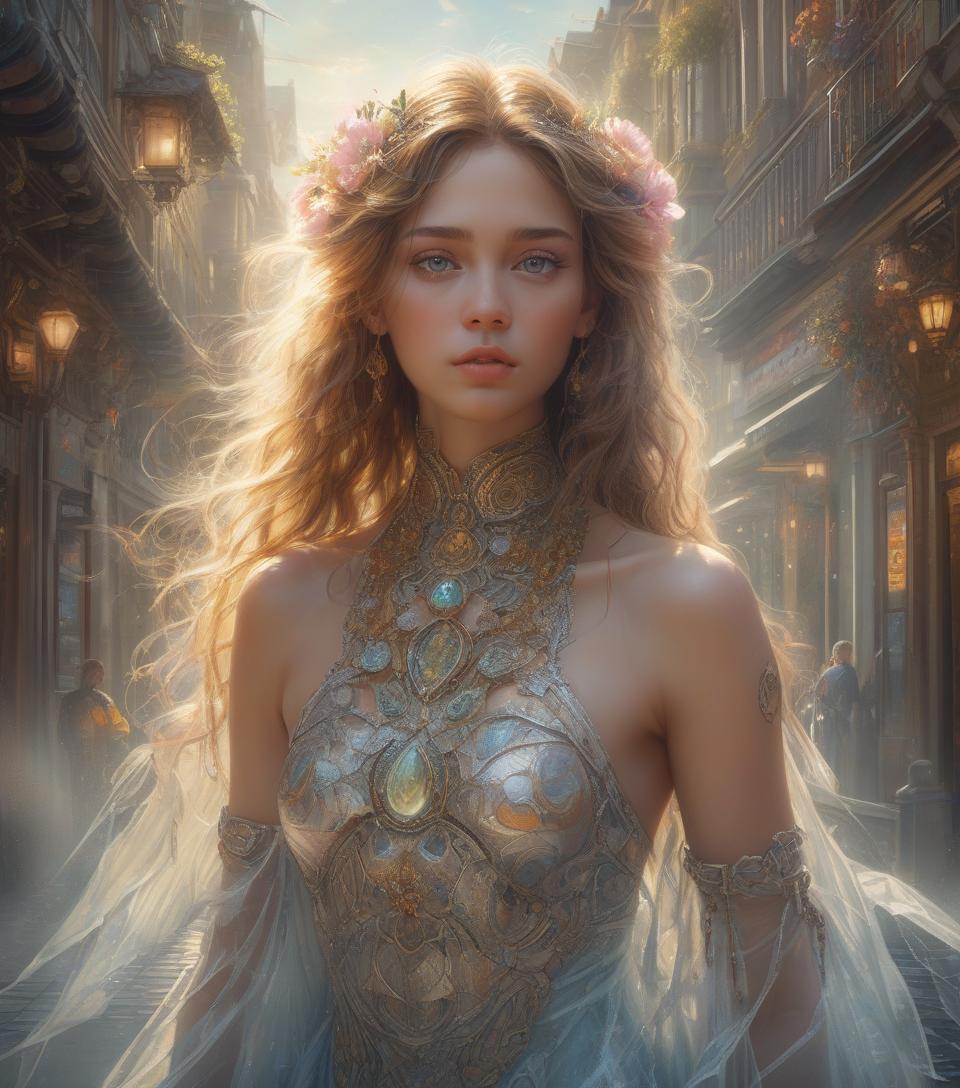  hyper realistic digital painting of a beautiful girl, oil painting on canvas, combining the styles of luis royo, josephine wall, greg rutkowski, loish, rhads, beeple, makoto shinkai, lois van baarle, ilya kuvshinov, rossdraws, tom bagshaw, alphonse mucha, detailed face, piercing eyes, glass painting, delicate details, photorealistic, award winning, dynamic, organic, wide lighting, double exposure, fabulous, exquisite, magnificent, perfect, unreal engine, global illumination, detailed and complex environmen