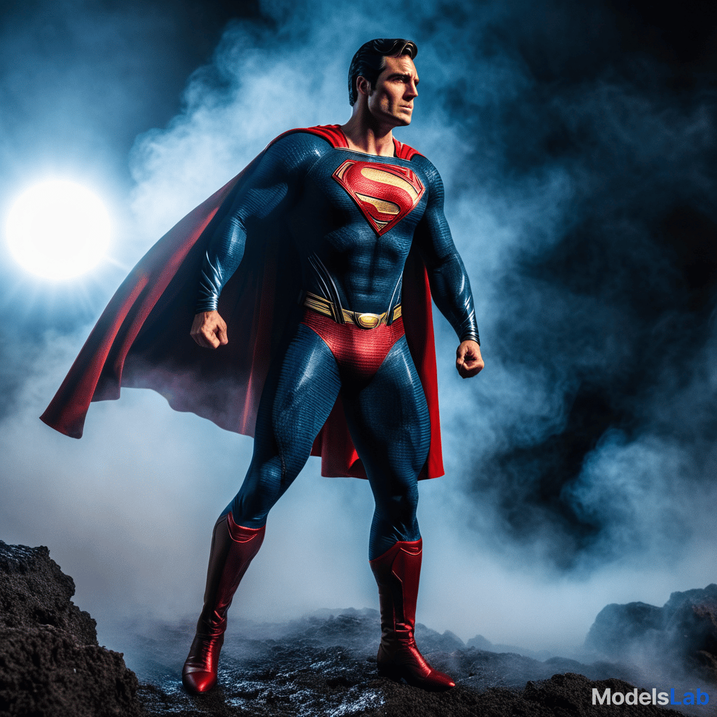  superman into black hole hyperrealistic, full body, detailed clothing, highly detailed, cinematic lighting, stunningly beautiful, intricate, sharp focus, f/1. 8, 85mm, (centered image composition), (professionally color graded), ((bright soft diffused light)), volumetric fog, trending on instagram, trending on tumblr, HDR 4K, 8K