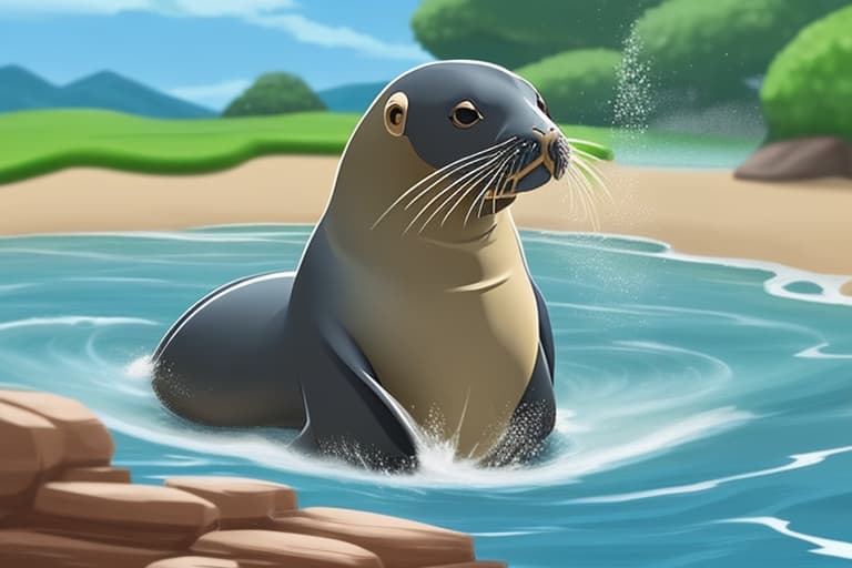  Create a water pokemon that is based on a sea lion