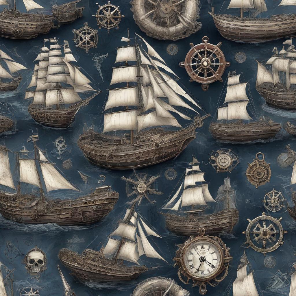  nautical themed sur, goth, steampunk, death. . sea, ocean, ships, maritime, beach, marine life, highly detailed