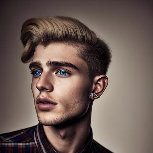 portrait+ style Russian LGBT queer match blonde hunk dude face