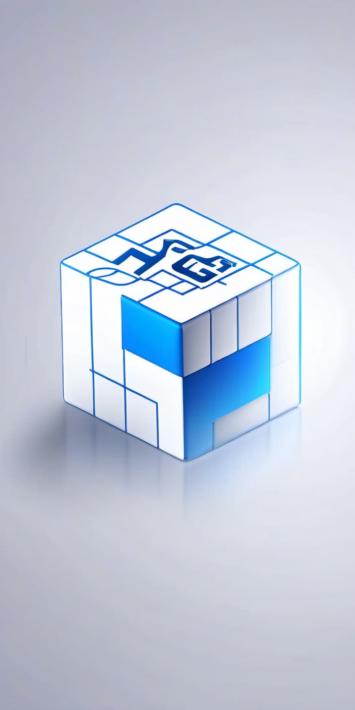  create a logo with the name of the company, which will be on top of "initial geometric information". add a cube to the logo. add the slogan below: "ngs", the slogan should be written in russian transliteration.