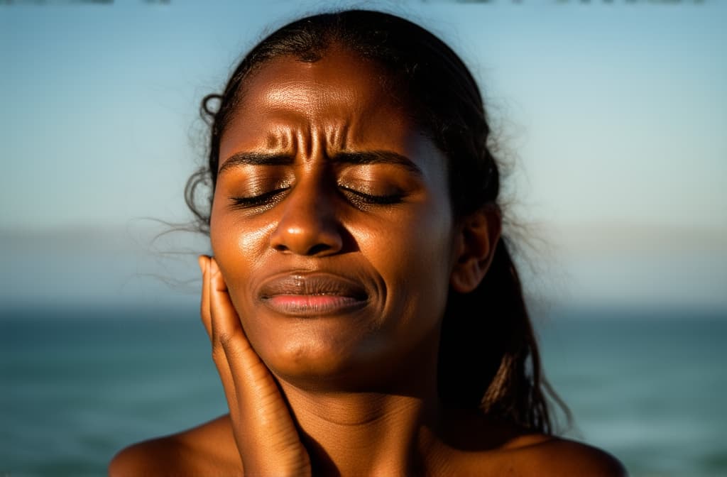  young sad pasific islander woman crying with tears streaming down her cheeks. emotional breakdown, closed eyes and closed mouth ar 3:2, (natural skin texture), highly detailed face, depth of field, hyperrealism, soft light, muted colors