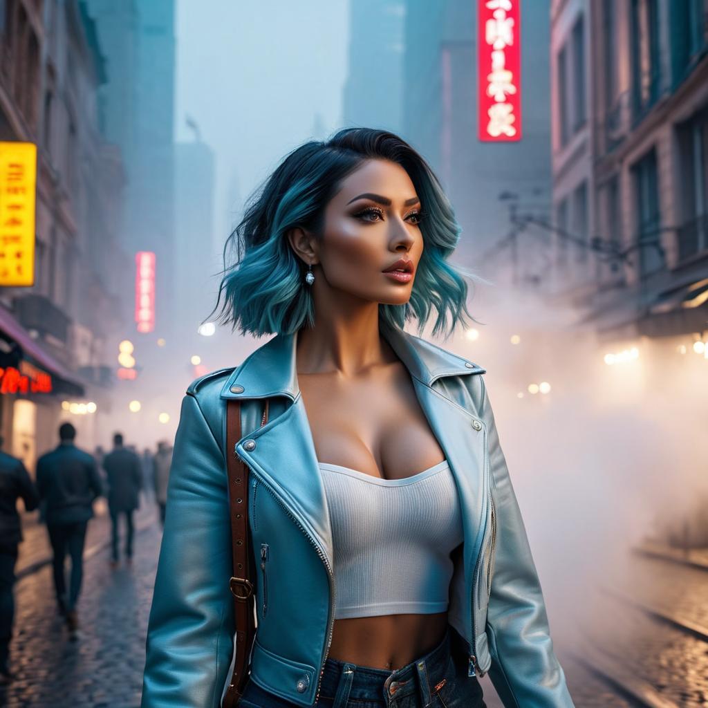  فتاة سعيدة hyperrealistic, full body, detailed clothing, highly detailed, cinematic lighting, stunningly beautiful, intricate, sharp focus, f/1. 8, 85mm, (centered image composition), (professionally color graded), ((bright soft diffused light)), volumetric fog, trending on instagram, trending on tumblr, HDR 4K, 8K