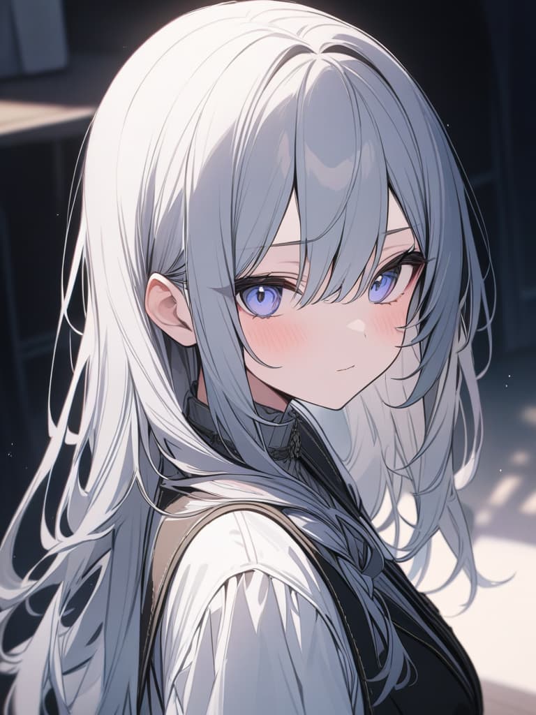  cute, subculture, gray hair, moe sleeves, cute clothes, masterpiece, best quality,8k,ultra detailed,high resolution,an extremely delicate and beautiful,hyper detail