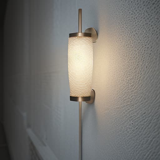  wall lamp, textured glass, fashionable and modern.