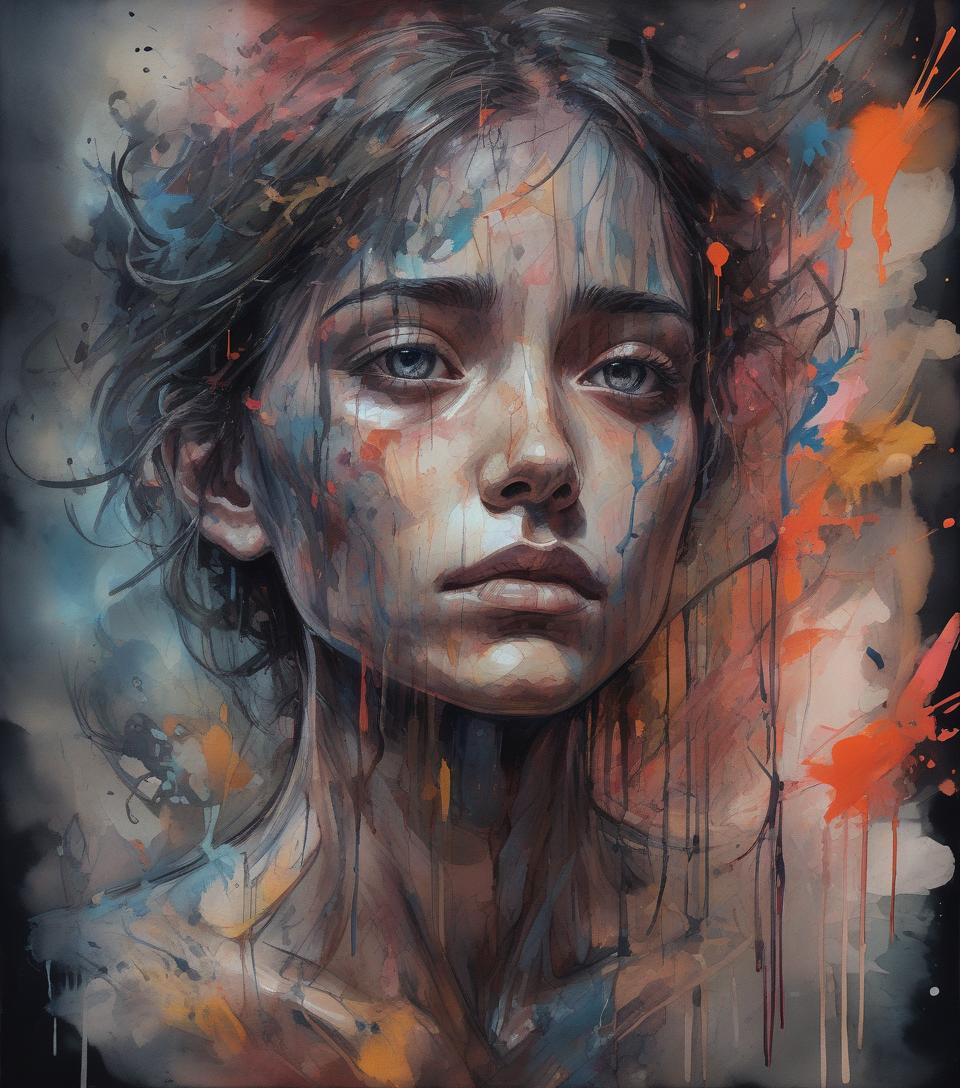  abstract expressionist painting i will love you forever. even if we never meet again. if we are closed here for months. if take care of us. (((digital painting))), detailed gorgeous face, perfect anatomy, centered, chiaroscuro, (dark atmosphere), action pose, smooth, art by carne griffiths and wadim kashin, trending on artstation, sharp focus, intricate details, highly detailed, kids story book style, watercolor style, . energetic brushwork, bold colors, abstract forms, expressive, emotional